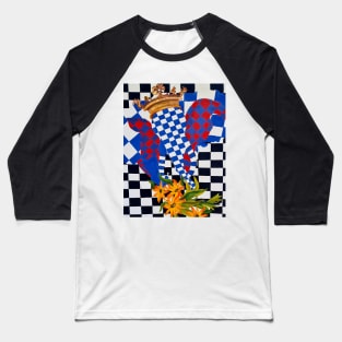 checkered elephant Baseball T-Shirt